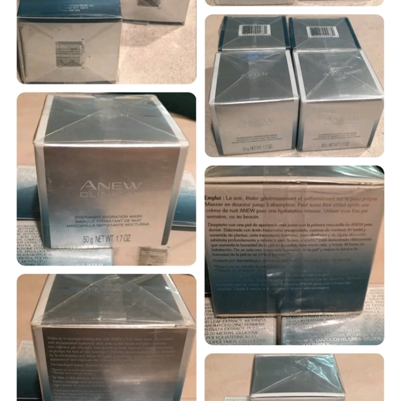 Lot 4 Avon Anew Clinical Overnight Hydration Mask 1.7 fl.oz New Unopened - Picture 3 of 4